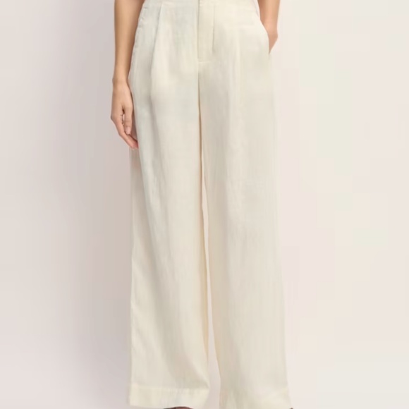 The linen way-high drape pant, bone, everlane - Picture 6 of 9